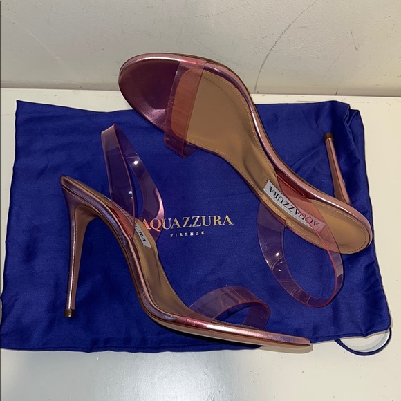 Aquazzura So Nude Plexi Sandal - Pink - Picture 2 of 6